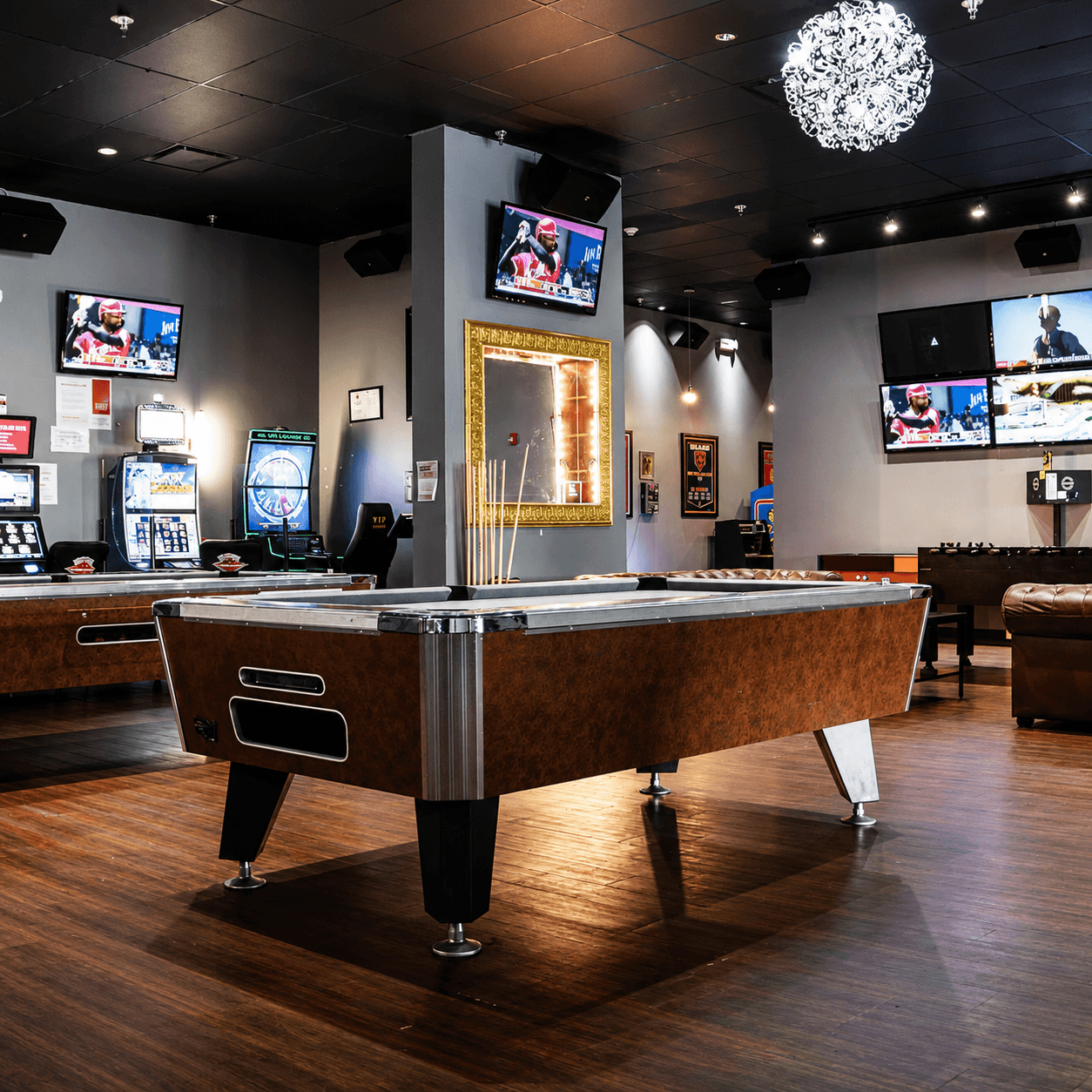 Billiard table at Home Bar Chicago